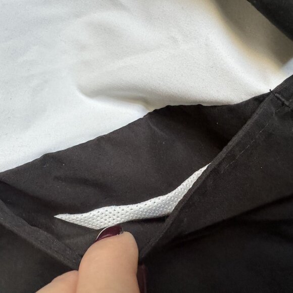 Vtg Women Nike‎ Track Jacket Y2K Black White Yellow Accents M Tennis Prep - Picture 4 of 7